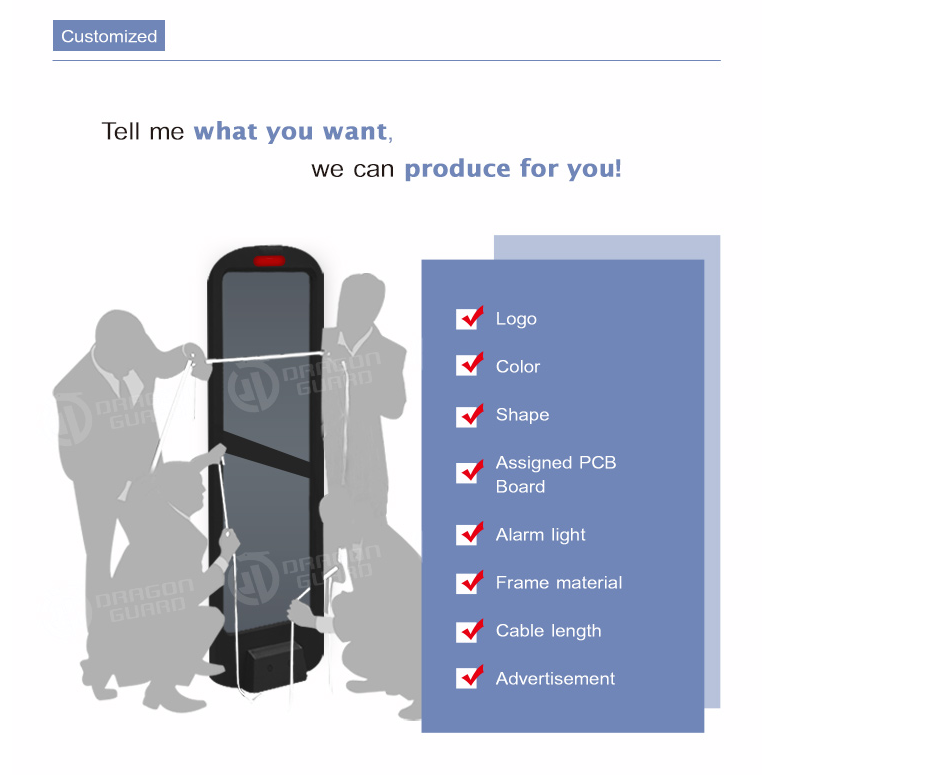 Customization options for security gates