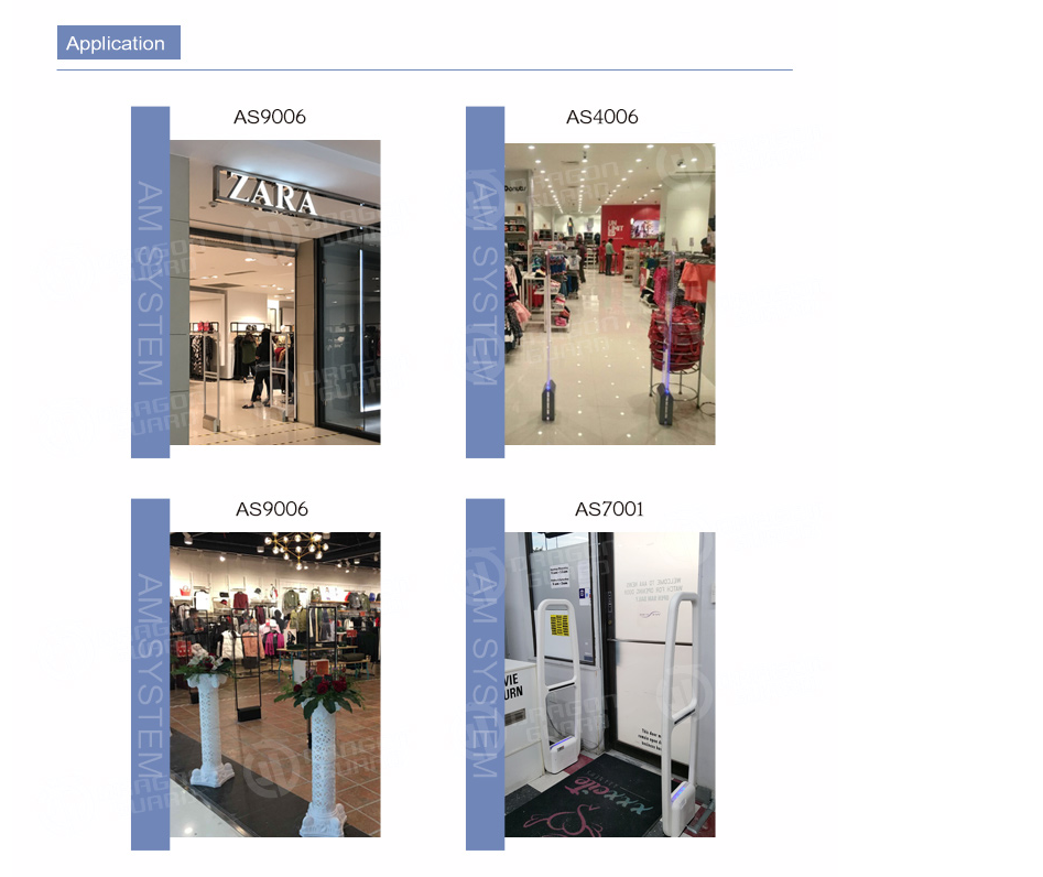 Retail application of security antennas