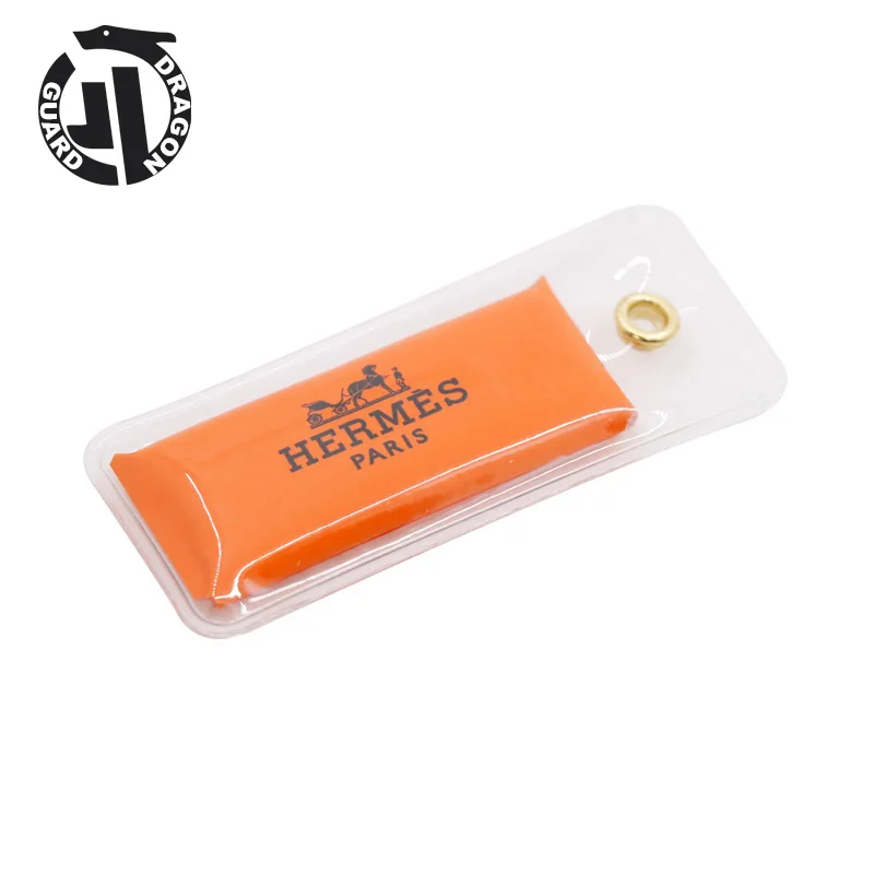 Close-up of the security art tag design