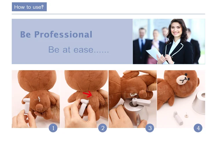 Step-by-step application of the security tag