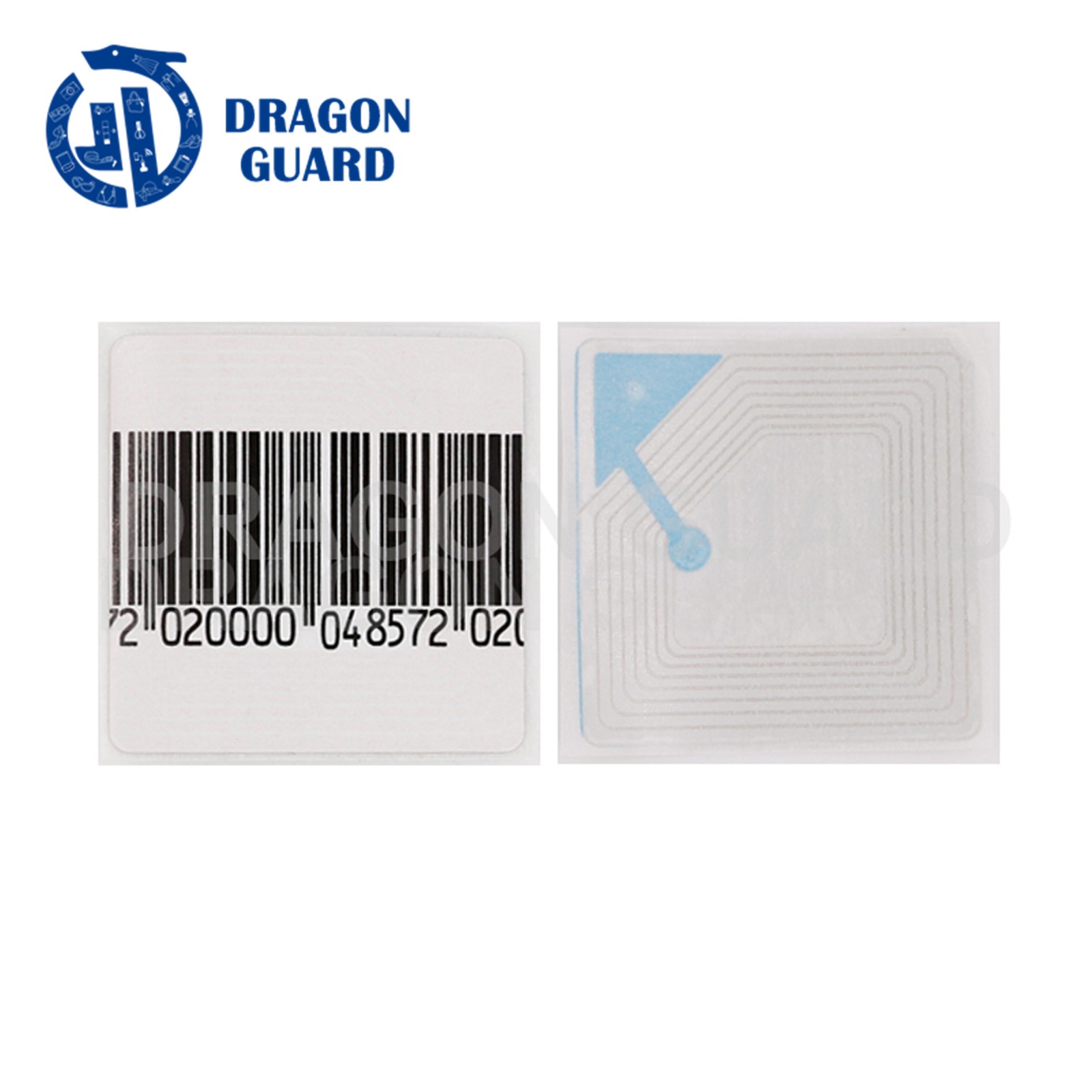 Dragon Guard Retail EAS 8.2mhz 30x40mm rf label Anti Theft Barcode Soft Label - Image 3