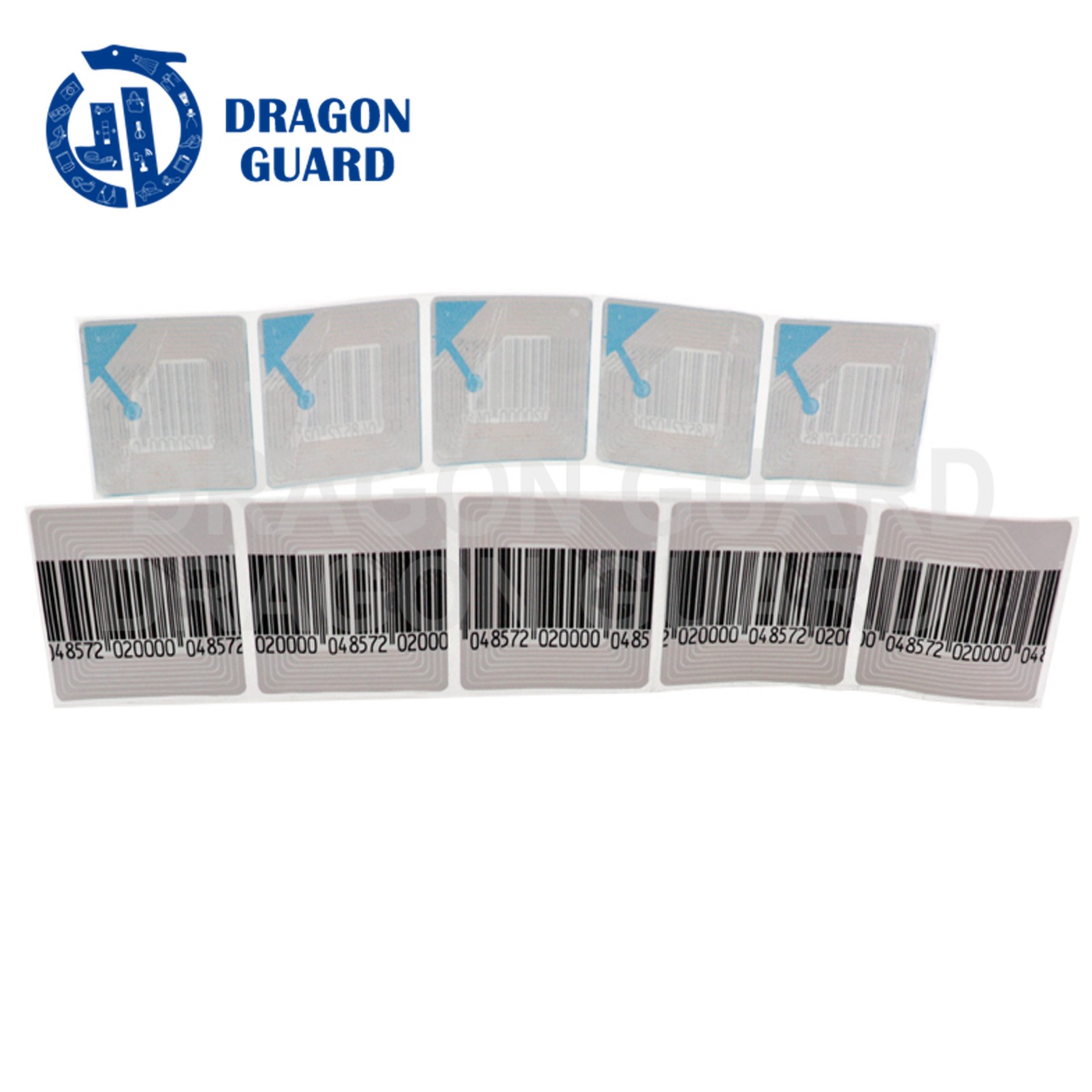 Dragon Guard Retail EAS 8.2mhz 30x40mm rf label Anti Theft Barcode Soft Label - Image 2