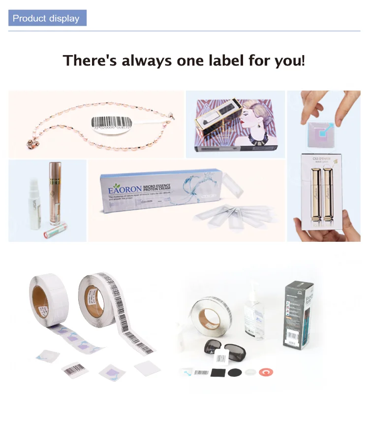Assorted RF EAS soft labels