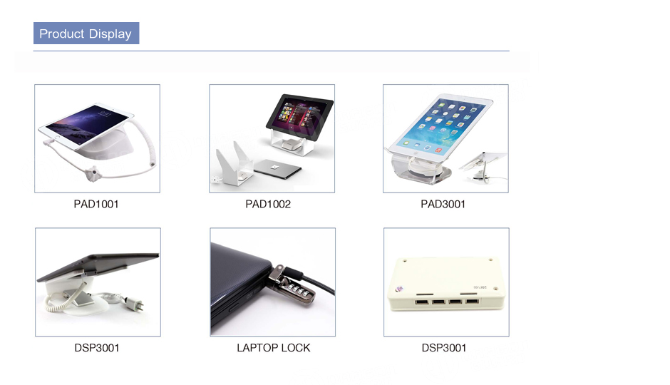 Retail security display solutions for tablets and laptops