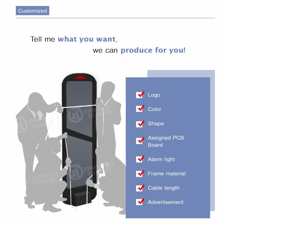 Customization options for EAS security gates