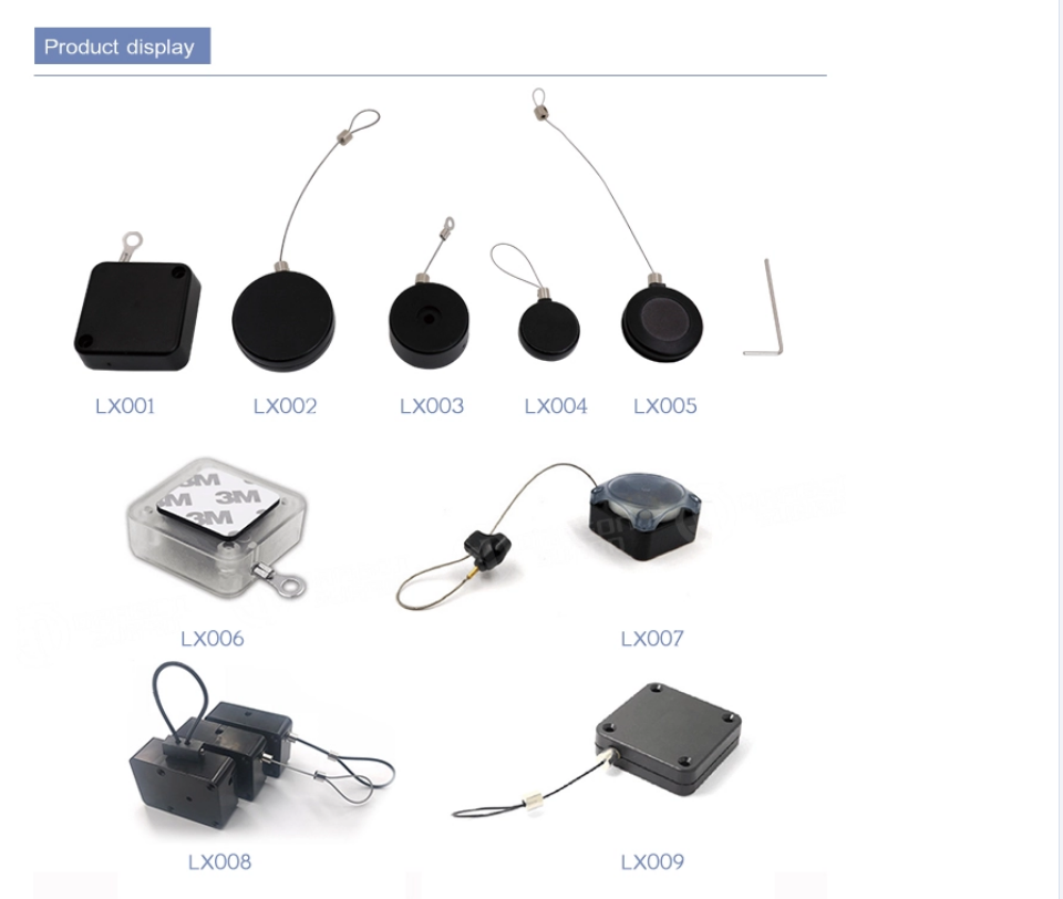 Various models of retractable pull boxes