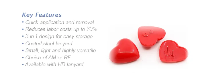 Key features of the heart security tag