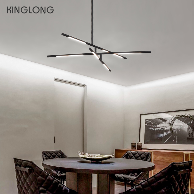 Minimalist LED Linear Chandelier