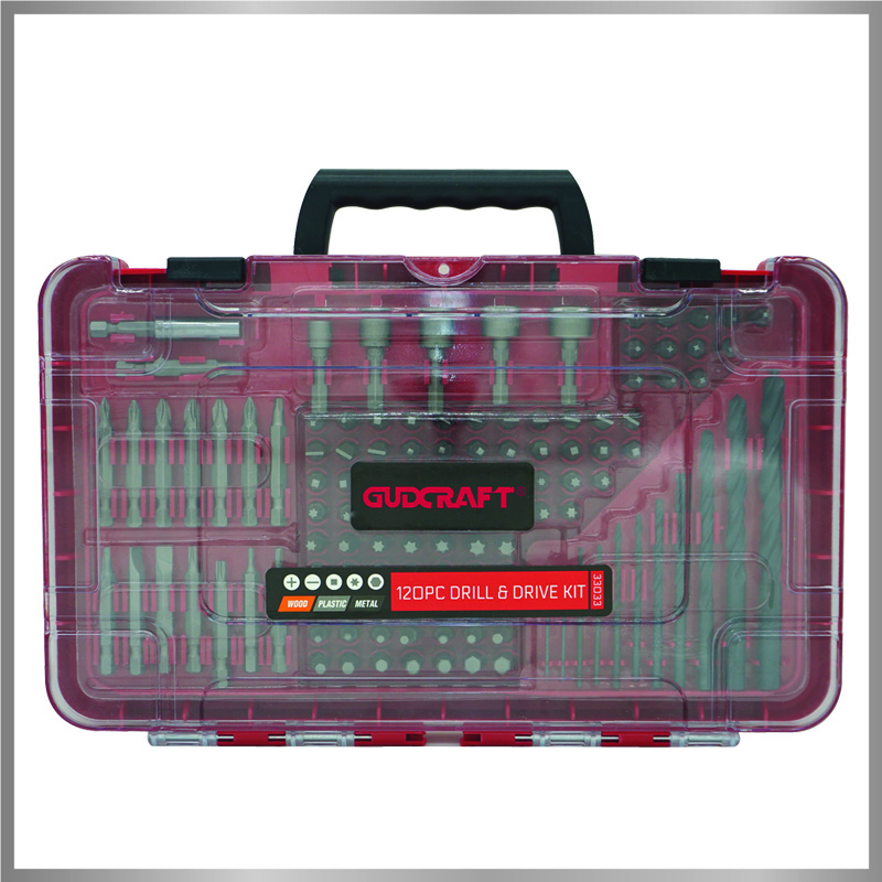 DRILL & BIT SET IN TRANSPARENT BOX - Image 2