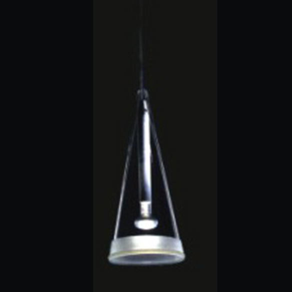 Conical Transparent Shade Droplight
