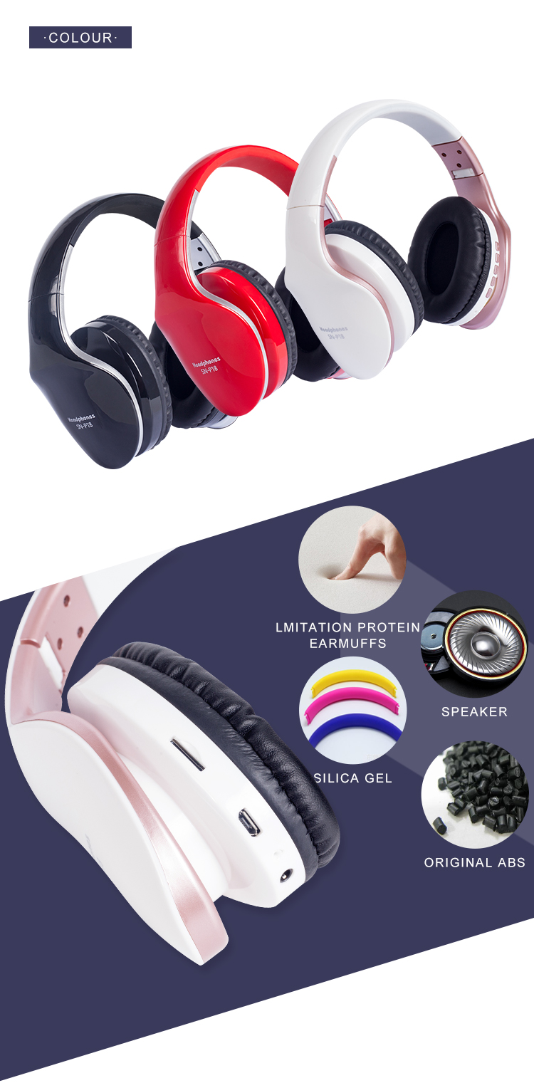 Headphones material and color options