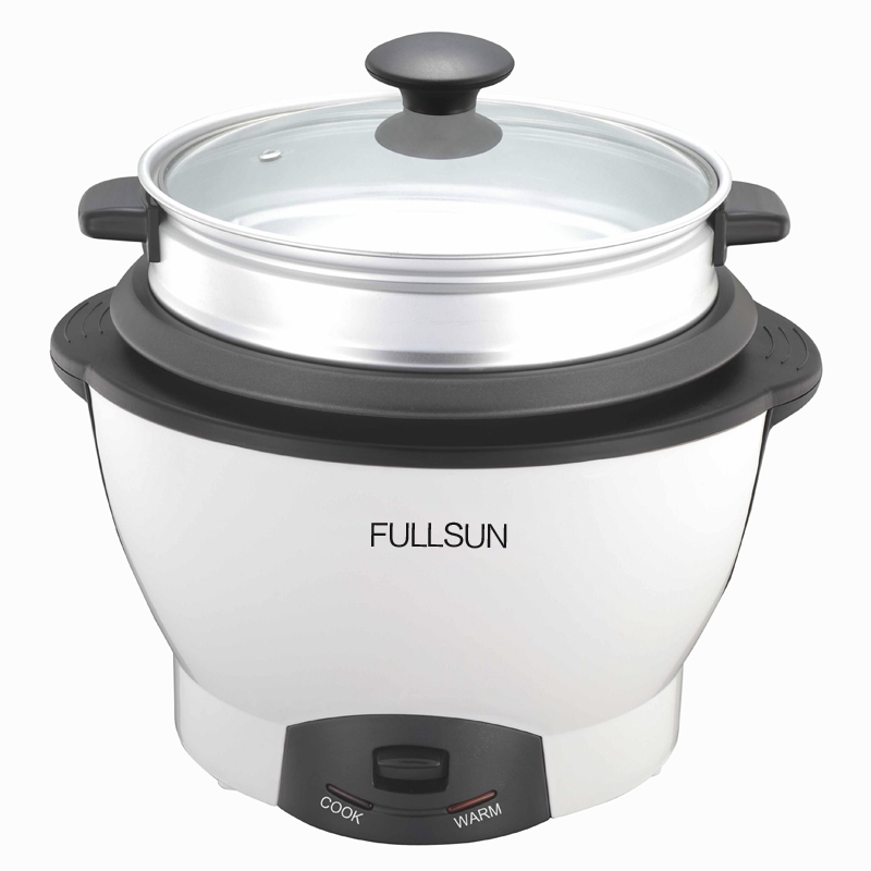 Electric Rice Cooker with Steamer Basket