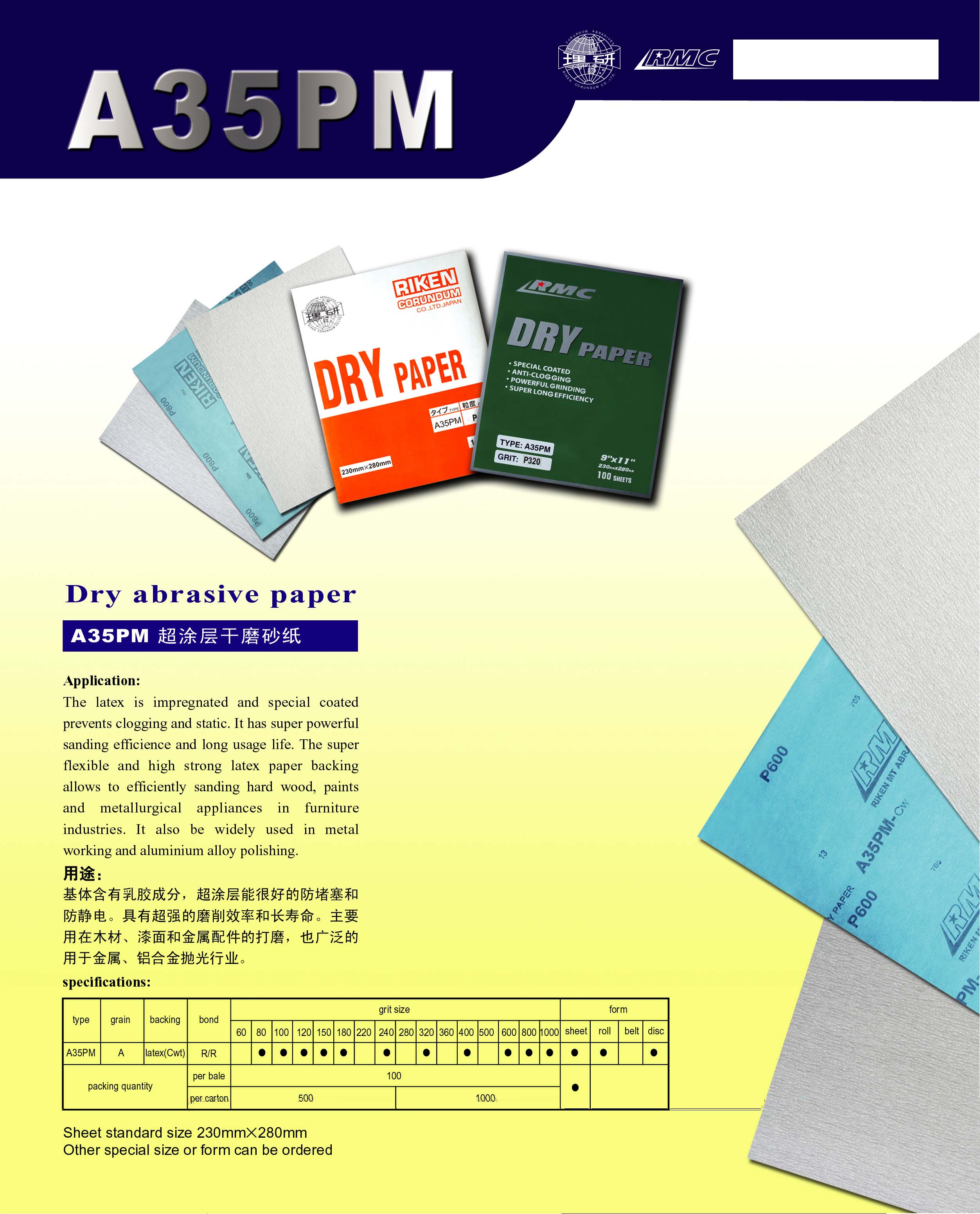 Latex-Impregnated Abrasive Paper