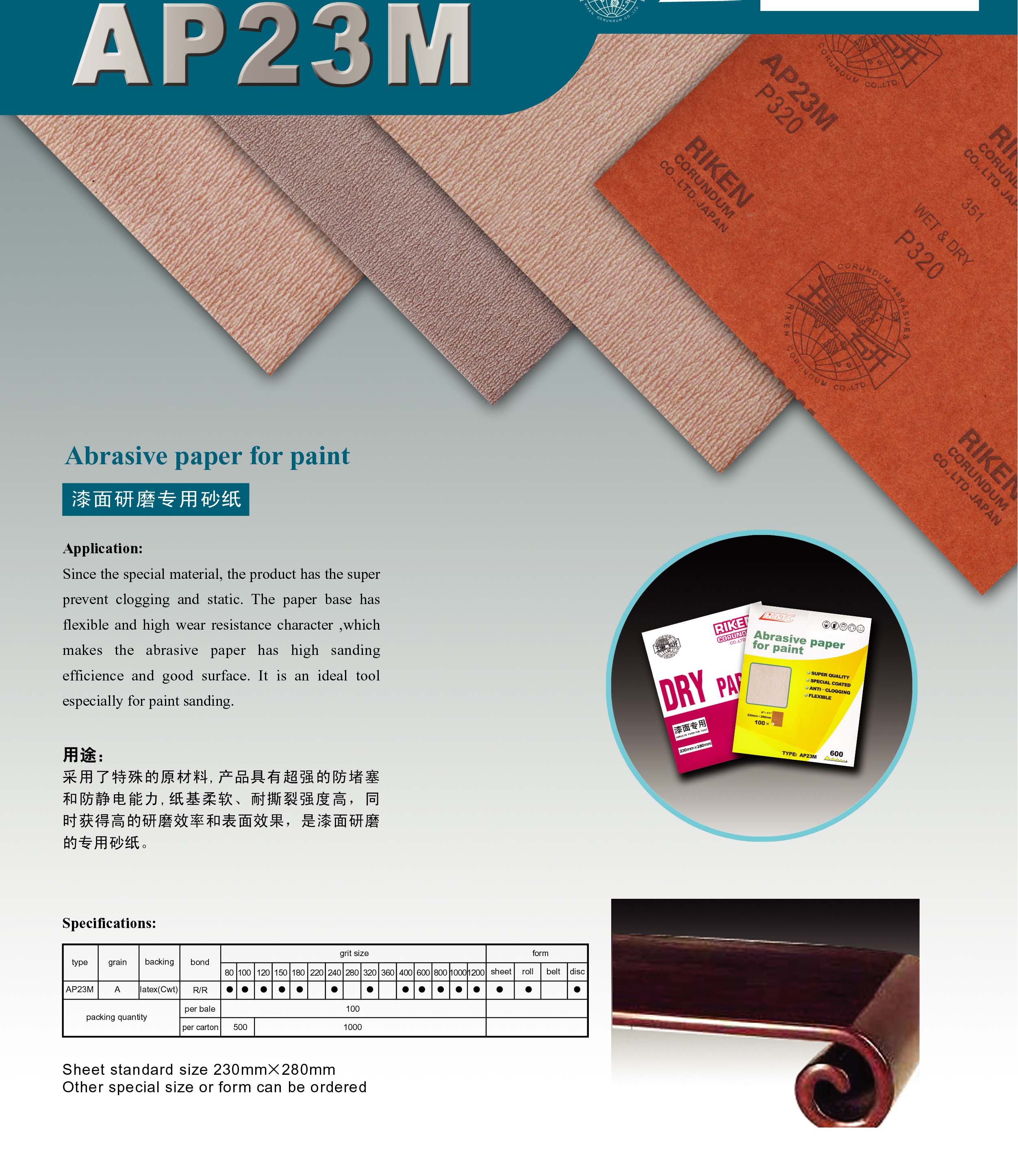 Anti-Clogging Abrasive Sandpaper