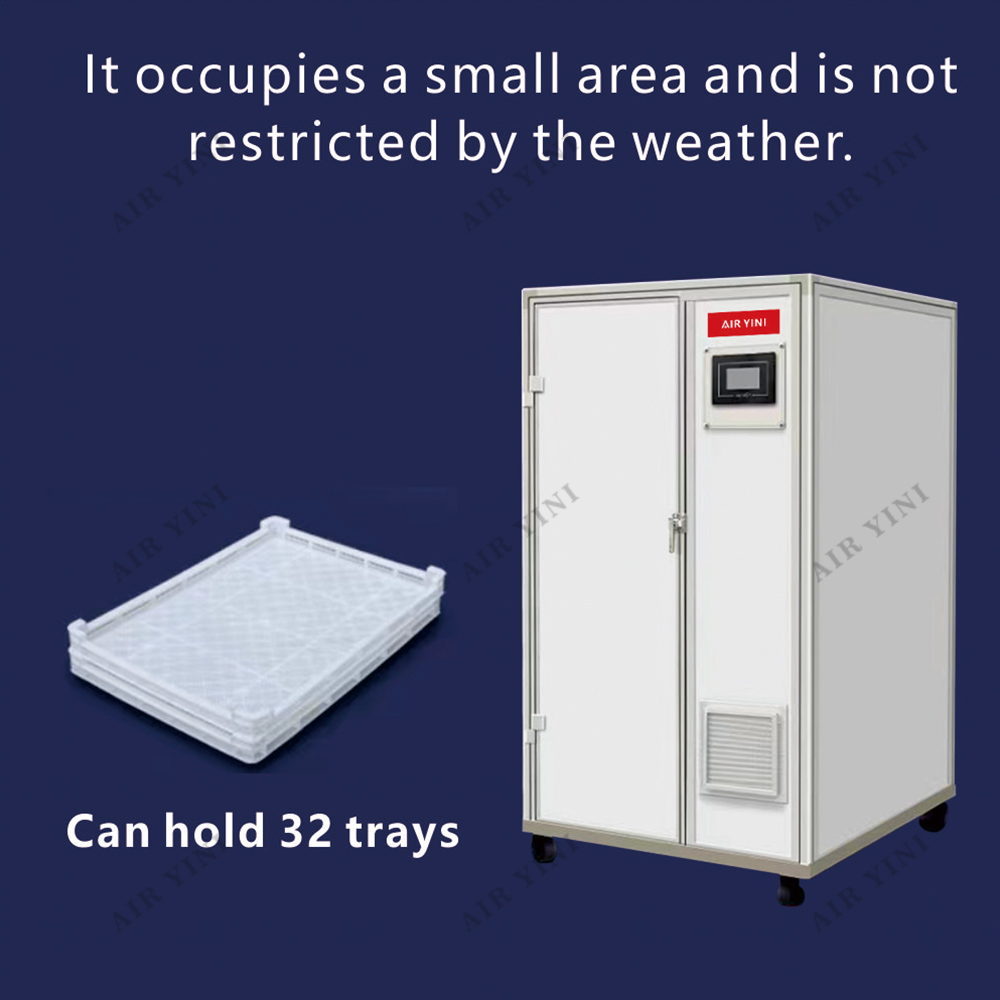 Compact design with 32 tray capacity