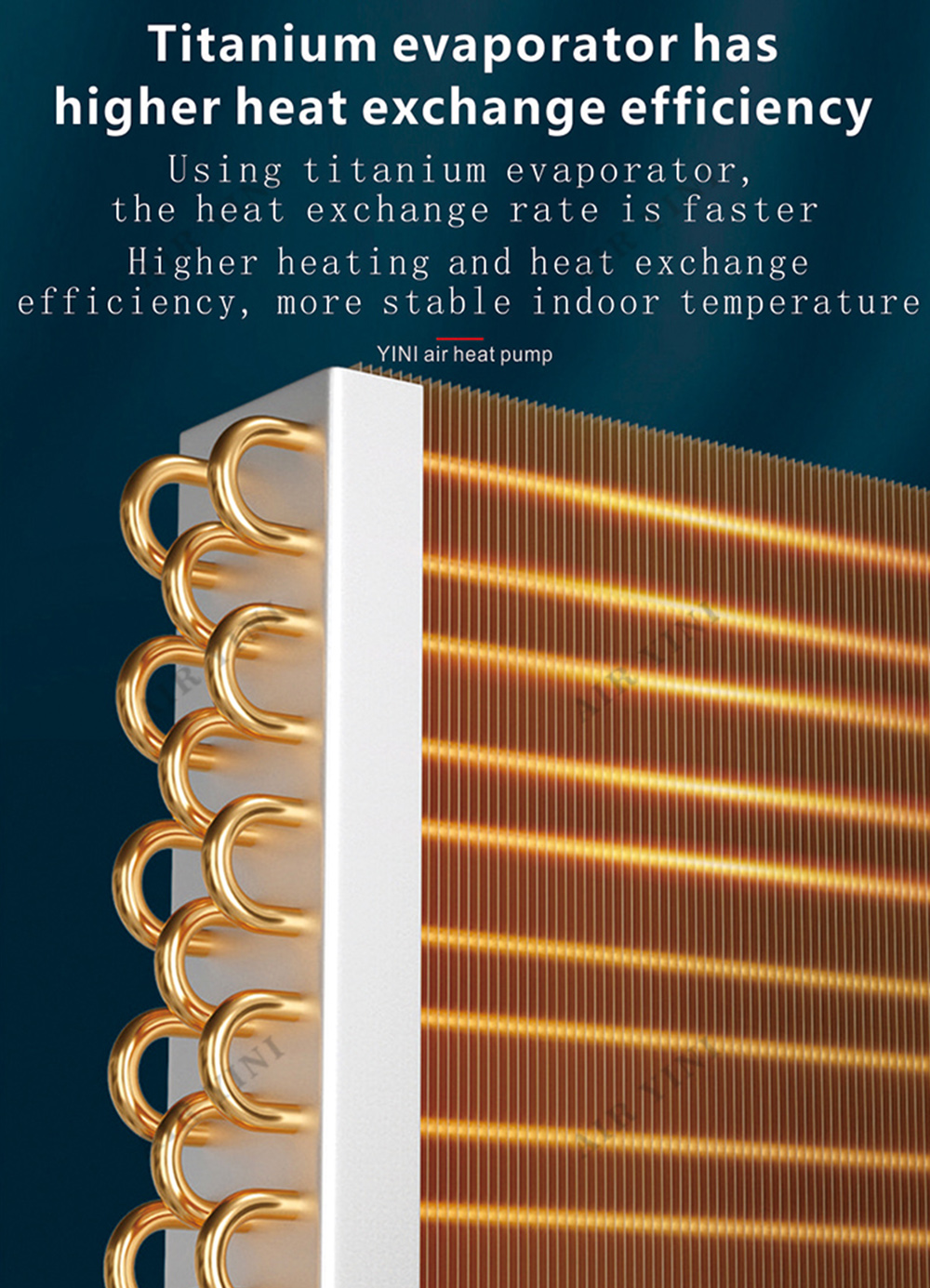 Titanium evaporator heat exchange system