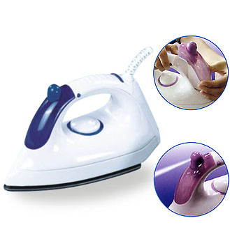 Compact Dry Iron with Non-Stick Soleplate