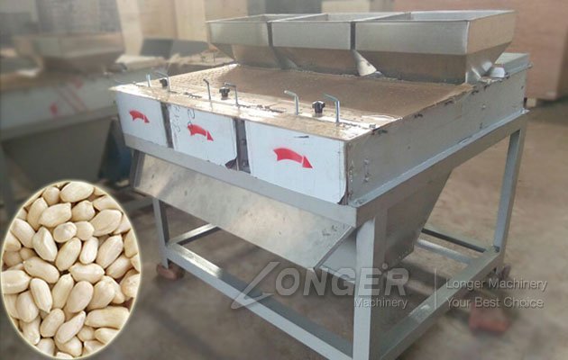 Industrial dry-type peanut peeling machine with multi-hopper system and stainless steel construction