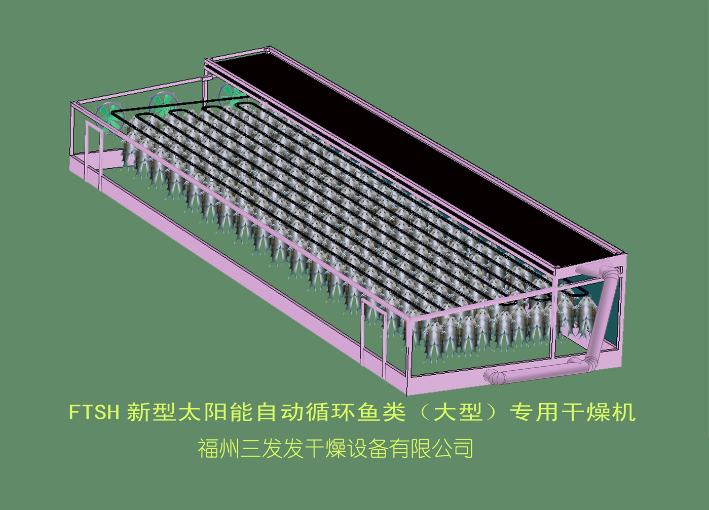 Solar Automatic Circulating Fish Drying Machine