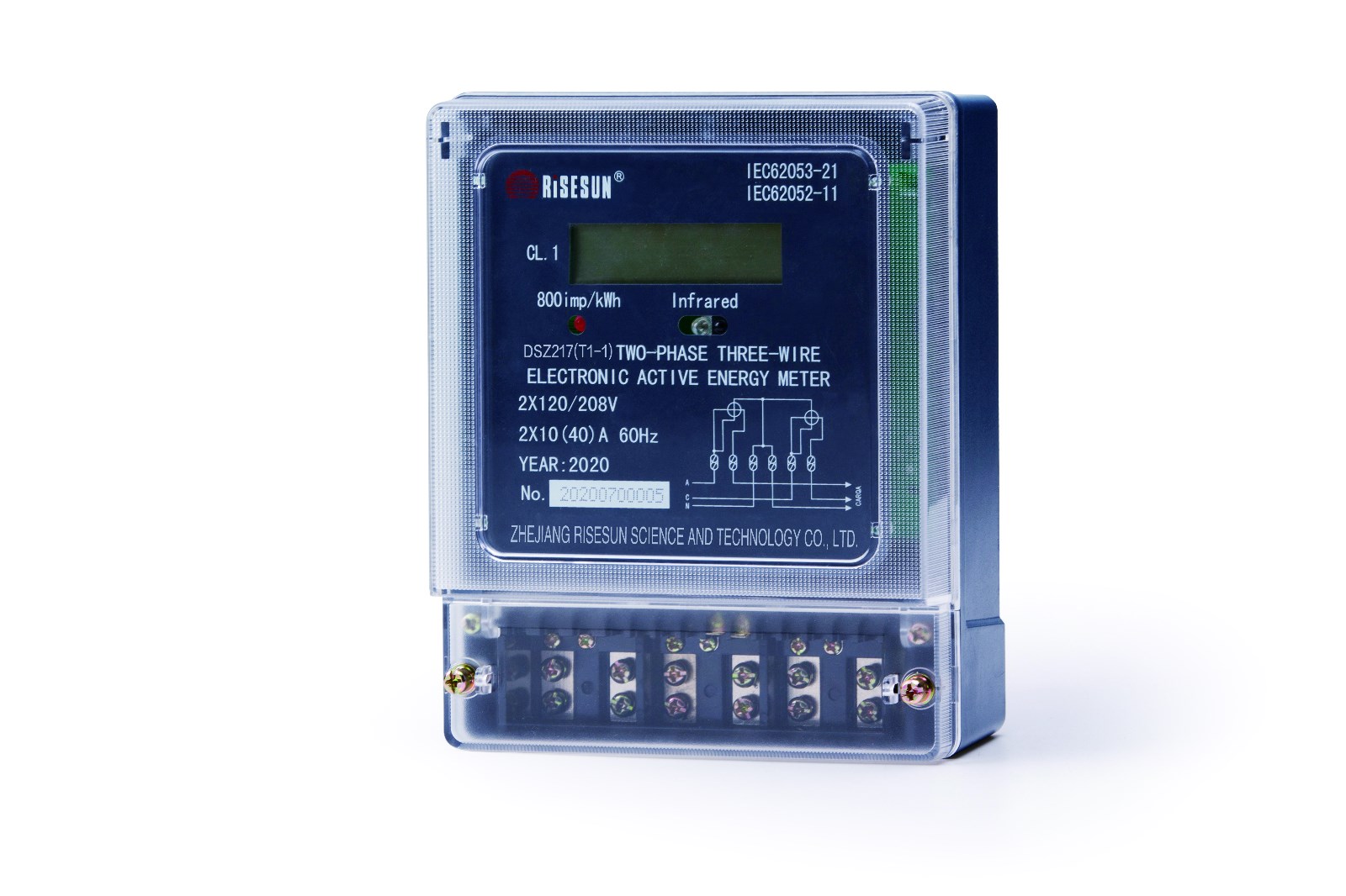 DSZ217（T1-1）Two Phase Electronic Meter for household - Image 2