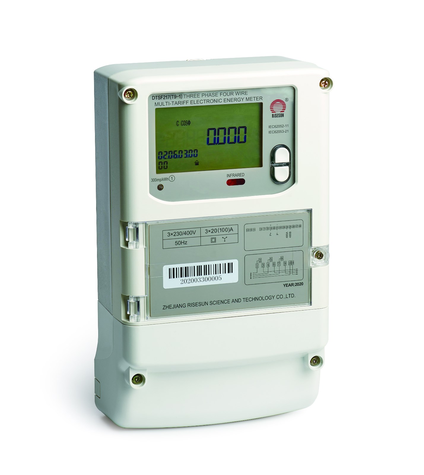 Three Phase Four Wire Multi-tariff Electronic Meter