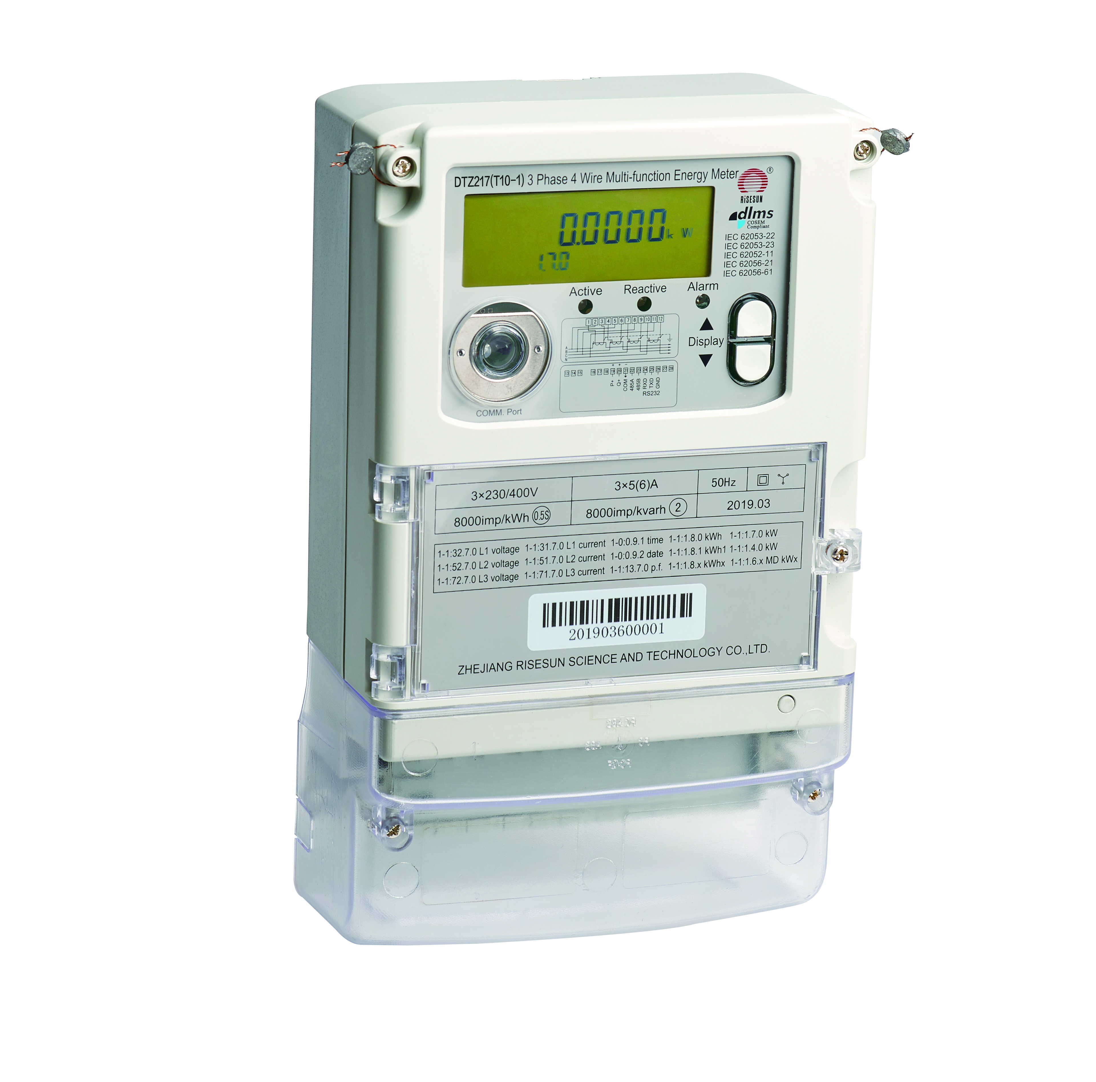 Three-Phase Multifunction Electronic Energy Meter