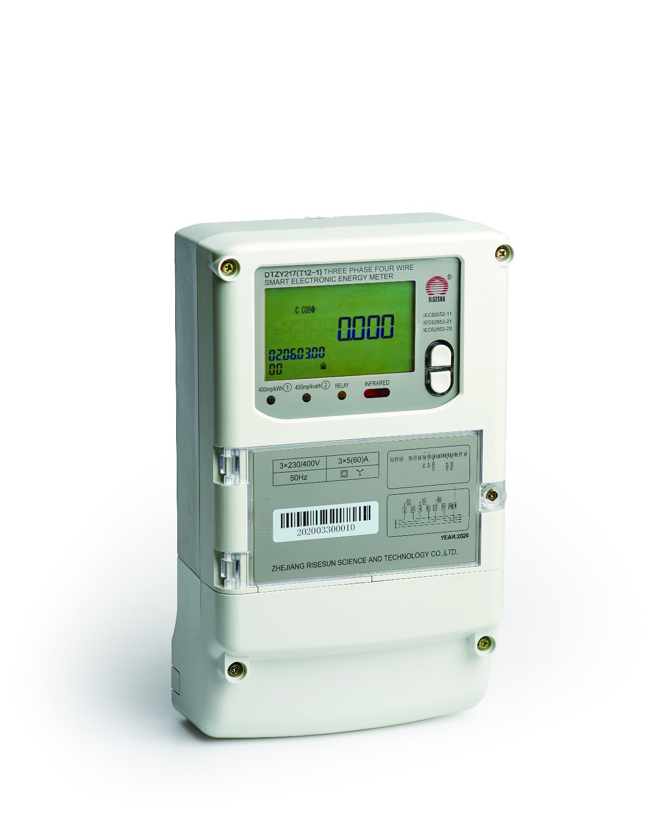 Three-Phase Smart Meter with Communication