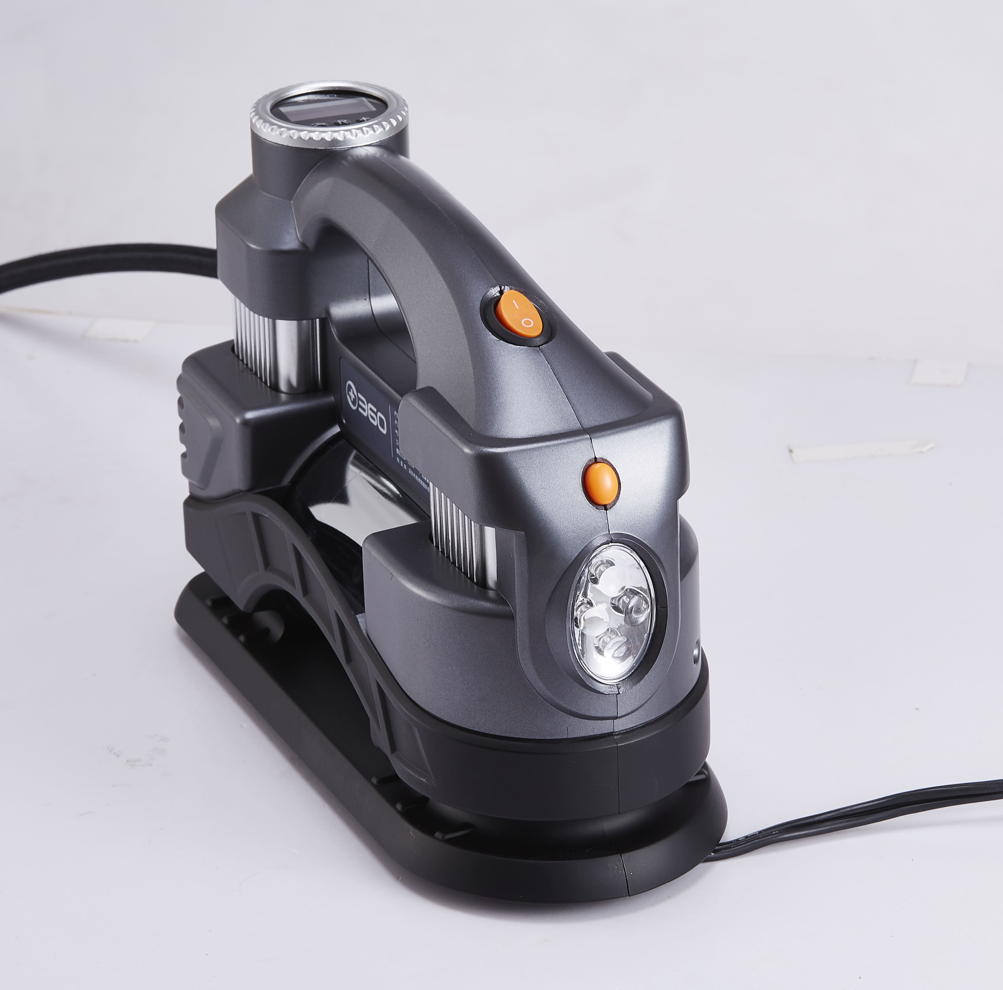 Portable Dual-Cylinder Air Compressor with Digital Display