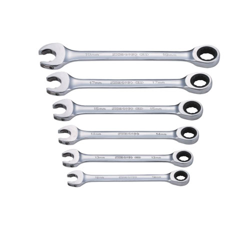 Dual-Direction Ratchet Wrench Set - 12mm to 19mm