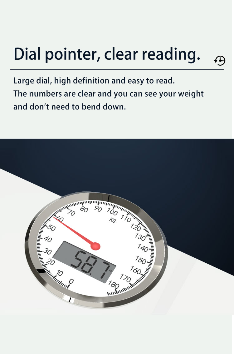 Dual display weight scale Traditional&New trends combined large size bathroom scale - Image 2