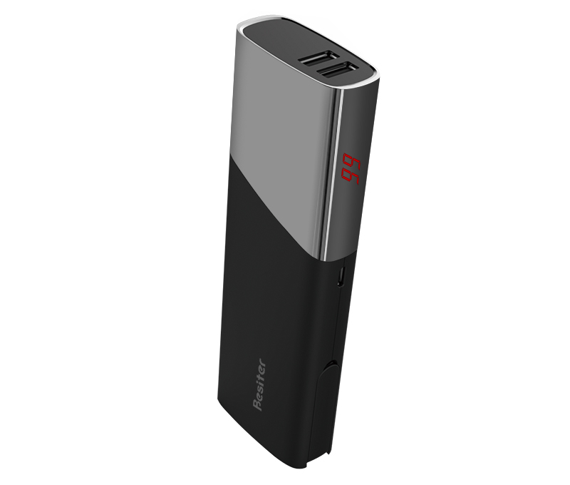 10400mAh Dual Output Power Bank with LED Lamp