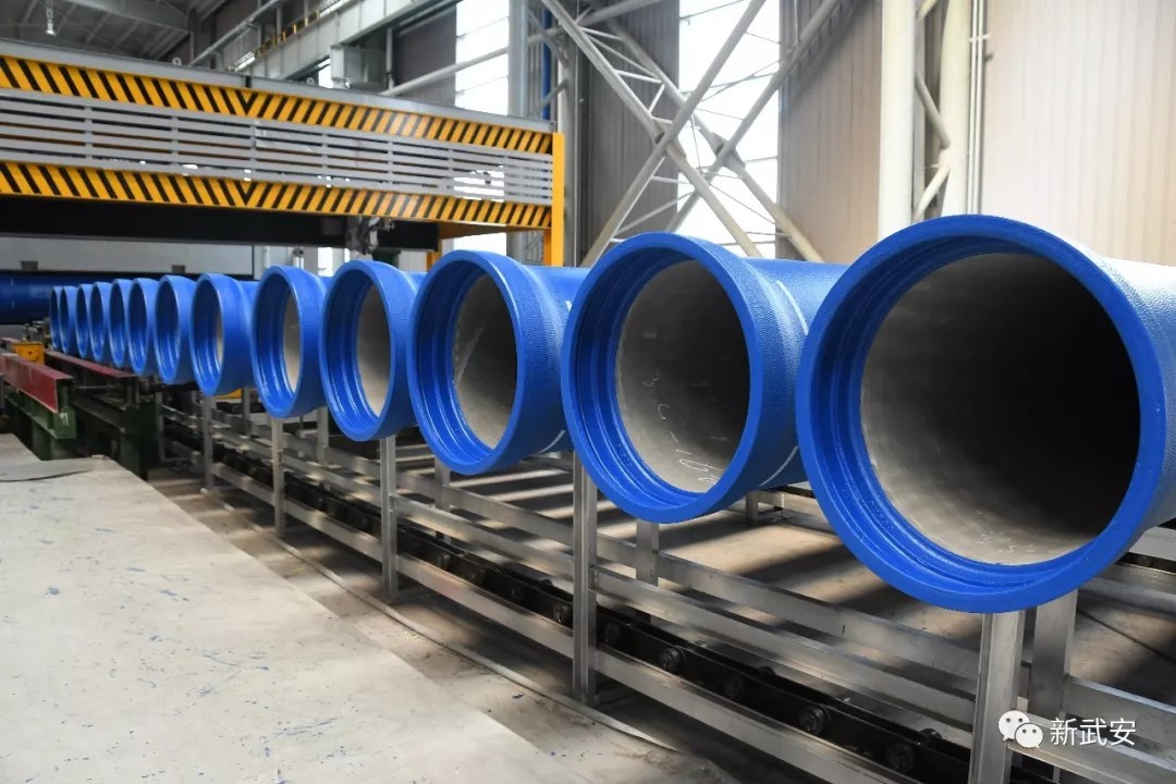 Blue Epoxy Coated Ductile Iron Pipes for Water Supply
