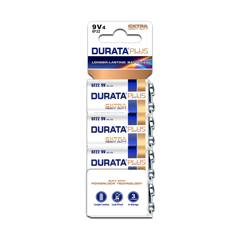 9V Zinc Carbon Battery Extra Heavy Duty