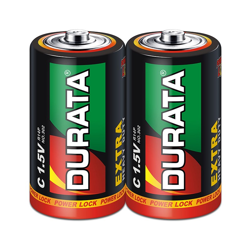 Durata R14 C Size Extra Heavy Duty Zinc Carbon Dry Cell Battery - Image 3