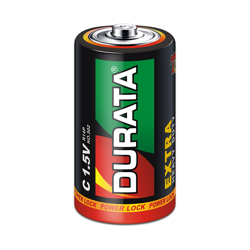 Durata R14 C Size Extra Heavy Duty Zinc Carbon Dry Cell Battery - Image 2