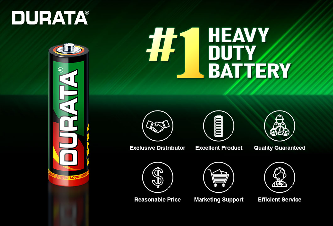 Close up of AA battery showing high-quality construction