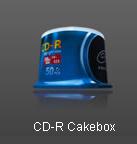 CD/DVD Media Storage Cake Box