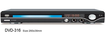 Home DVD Player with USB and Audio Outputs