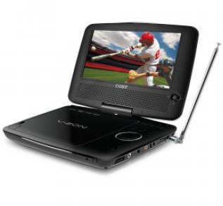7-Inch Portable DVD Player with Swivel Screen