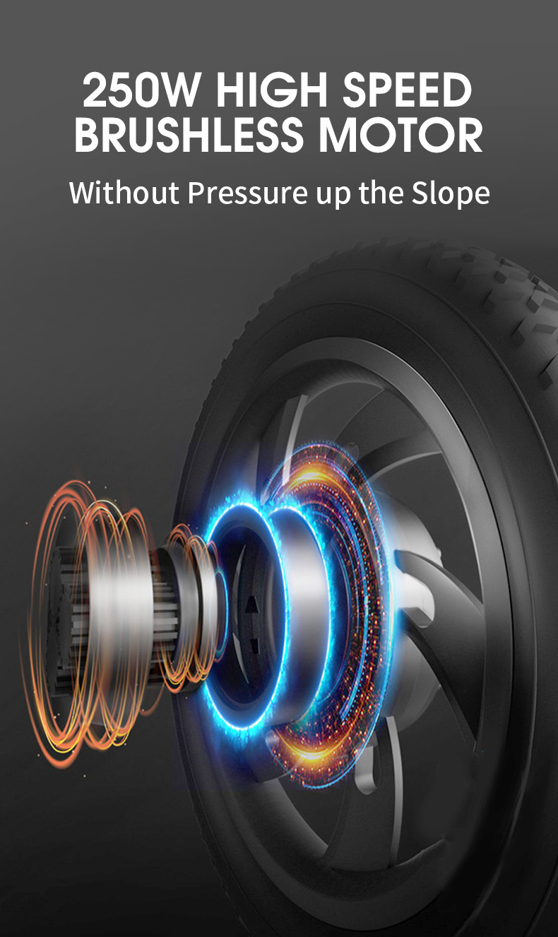 Close up of the electric motor