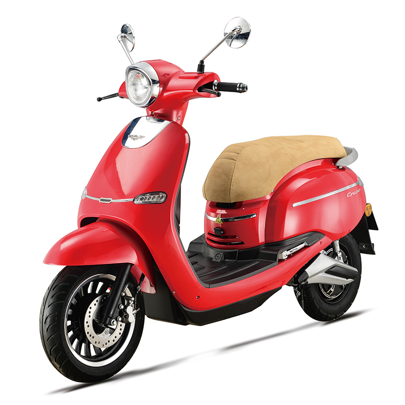 Close up of the scooter showing build quality