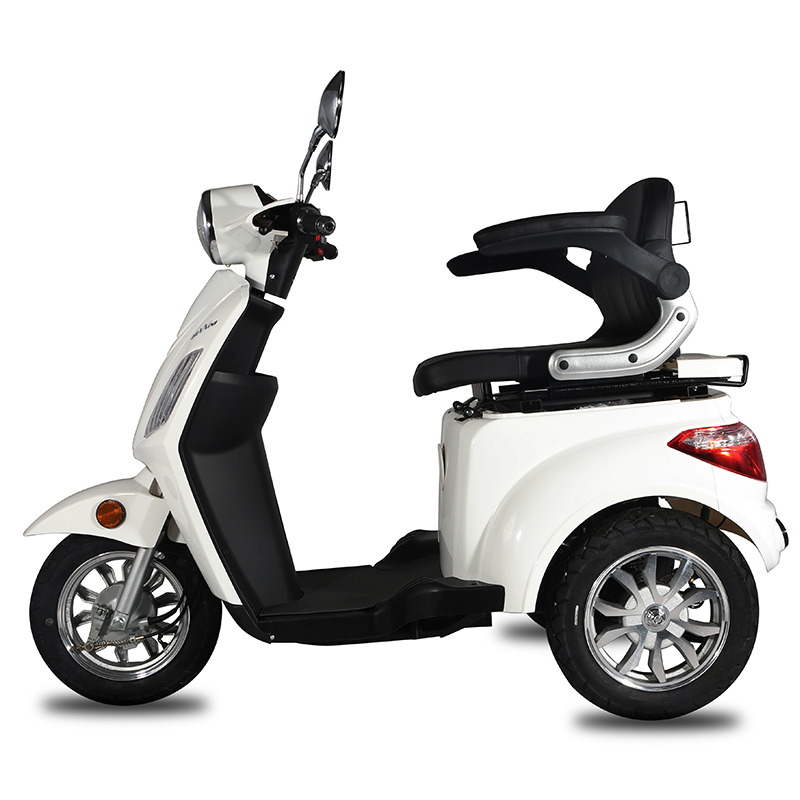 Side profile of the electric tricycle