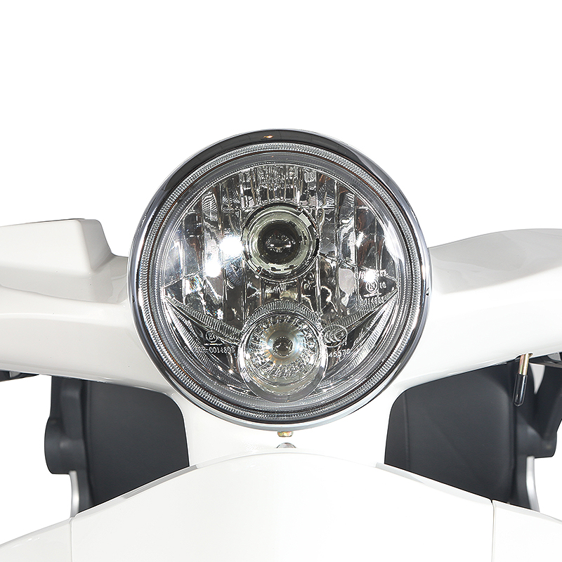 Close up of the LED headlight