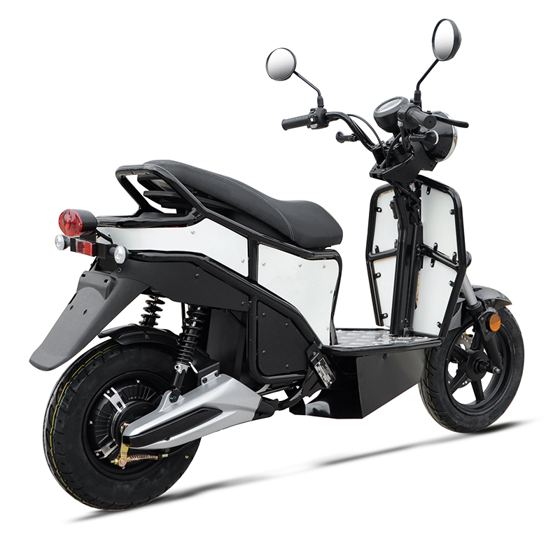 Rear view of the electric scooter