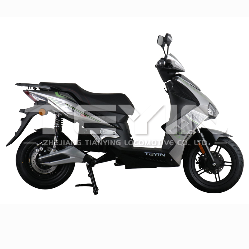 Side profile of the E-MUSTANG XRS electric motorcycle