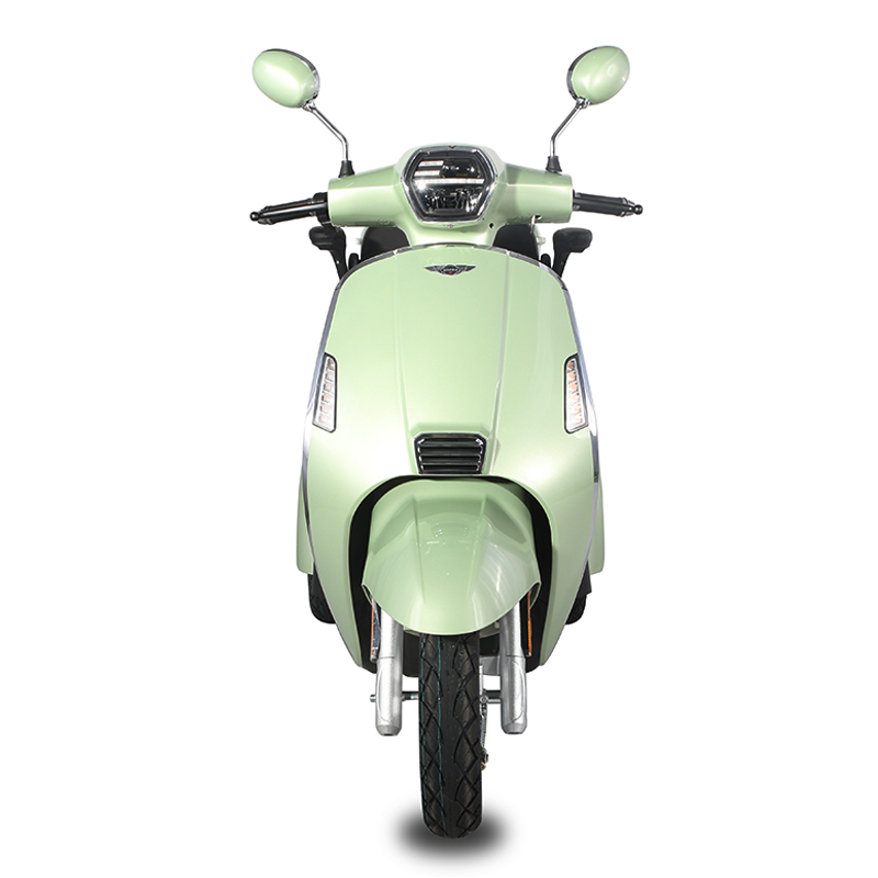 Front view of the electric tricycle