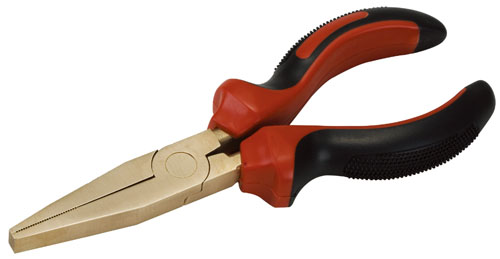 Flat Nose Pliers with Insulated Handles