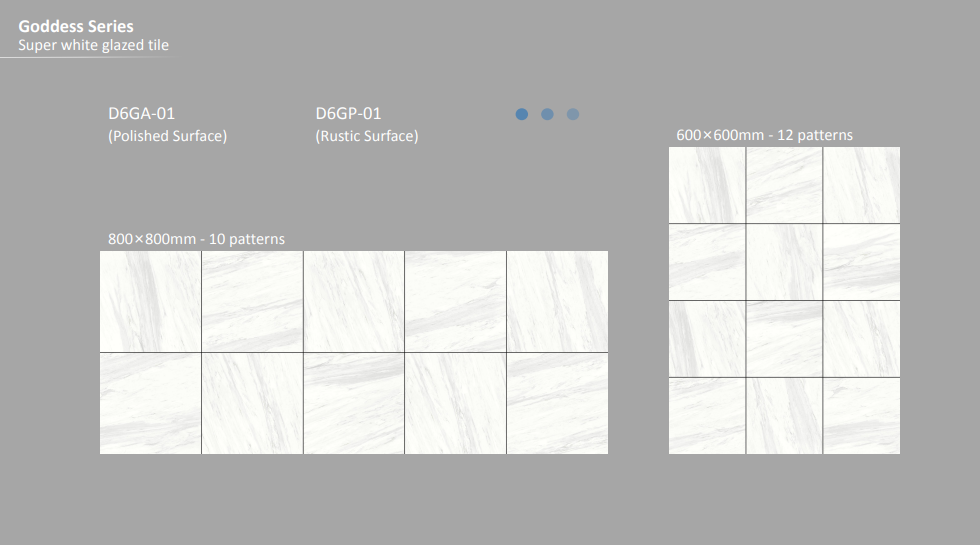 Super White Glazed Ceramic Tile