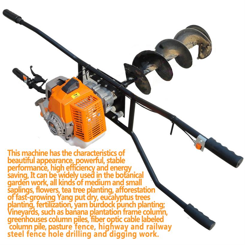 Powered Earth Auger for Planting and Post Hole Digging