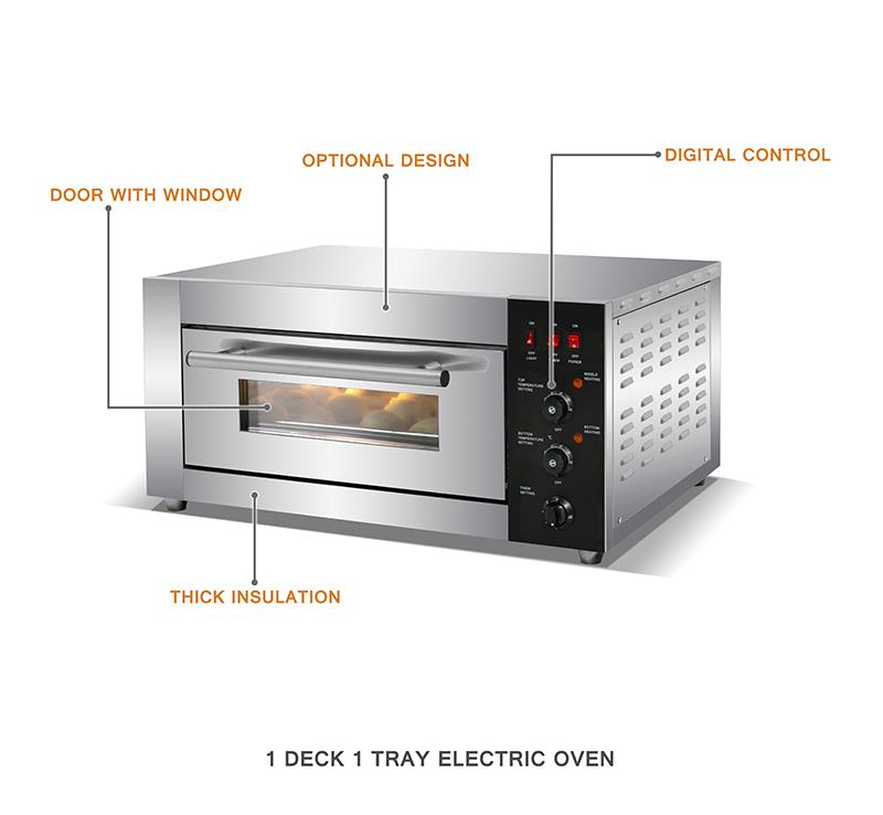 1-deck electric oven with digital controls and window